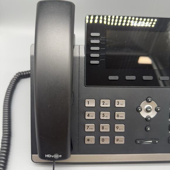 Yealink SIP T46S VoIP IP Business Phone Black Gigabit HD Display Tested - Picture 4 of 10